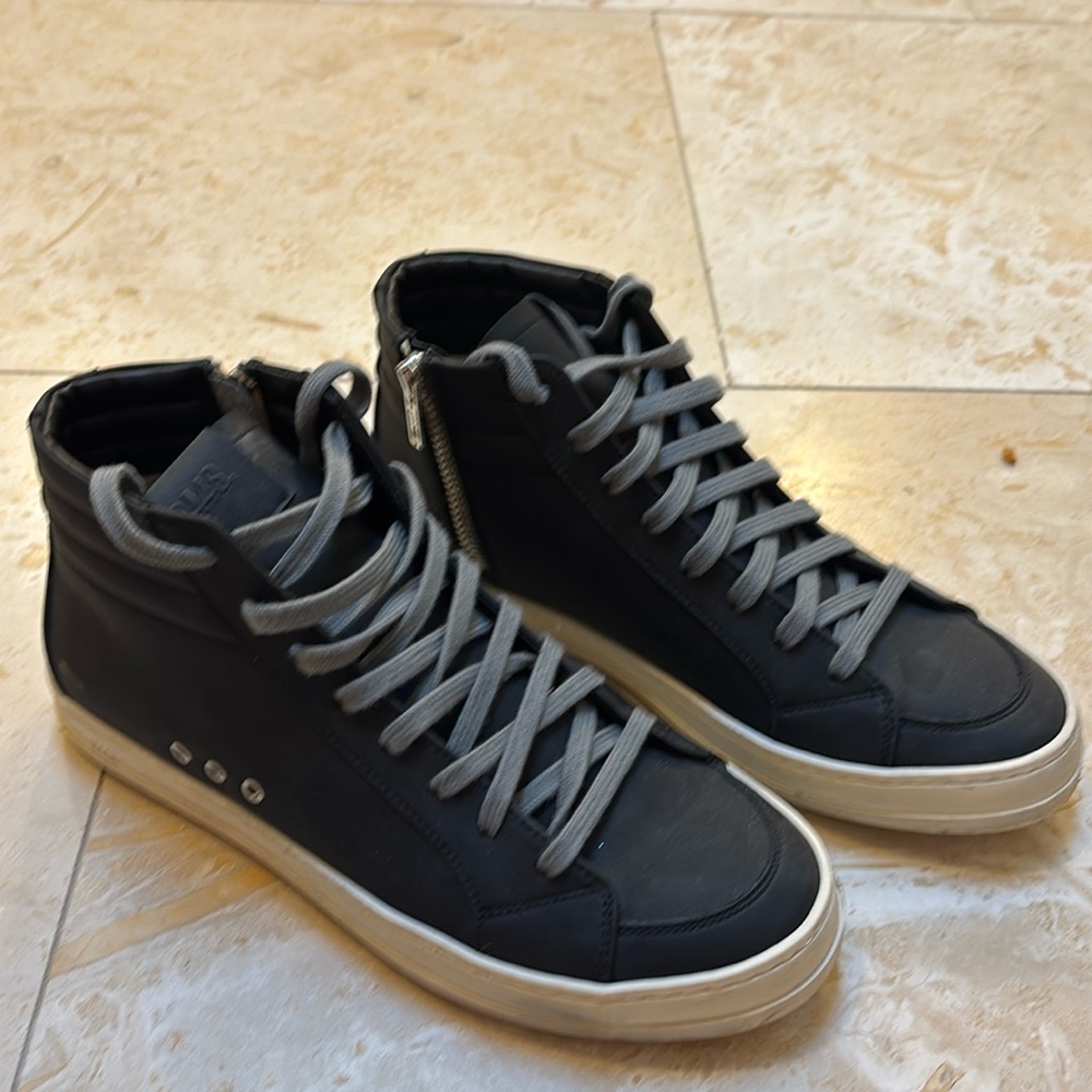 P448 black high tops size 38 only worn a couple times EUC